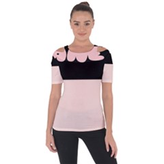 Janet1 Shoulder Cut Out Short Sleeve Top by Janetaudreywilson