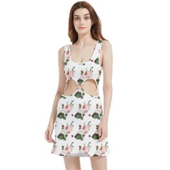 Love Spring Floral Velvet Cutout Dress by Janetaudreywilson