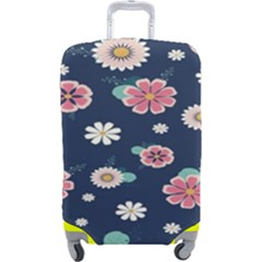 Flowers Pattern Luggage Cover (large) by Sparkle