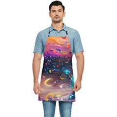 Galaxy Glass Kitchen Apron by Dazzleway