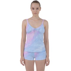 Watercolor Clouds2 Tie Front Two Piece Tankini by Littlebird