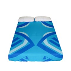 Abstract Pattern Geometric Backgrounds   Fitted Sheet (full/ Double Size) by Eskimos