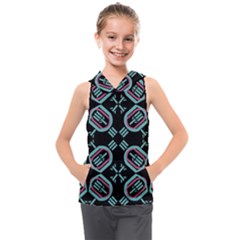 Abstract Pattern Geometric Backgrounds   Kids  Sleeveless Hoodie by Eskimos