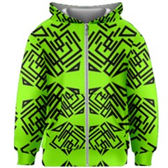 Abstract Pattern Geometric Backgrounds   Kids  Zipper Hoodie Without Drawstring by Eskimos