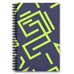 Abstract Pattern Geometric Backgrounds   5 5  X 8 5  Notebook by Eskimos