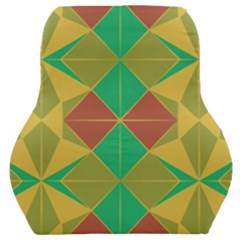 Abstract Pattern Geometric Backgrounds   Car Seat Back Cushion  by Eskimos