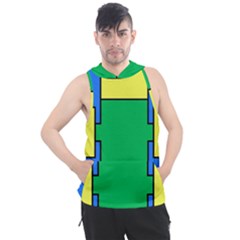 Abstract Pattern Geometric Backgrounds   Men s Sleeveless Hoodie by Eskimos