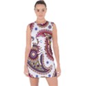 Paisley Pattern Lace Up Front Bodycon Dress View1