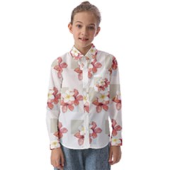 Floral Kids  Long Sleeve Shirt by Sparkle