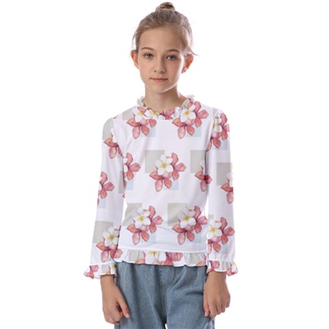 Floral Kids  Frill Detail Tee by Sparkle