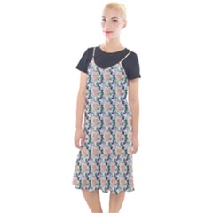 Flowers Pattern Camis Fishtail Dress by Sparkle