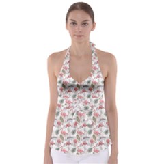 Flamingos Babydoll Tankini Top by Sparkle