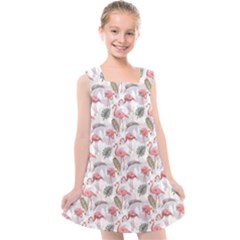 Flamingos Kids  Cross Back Dress by Sparkle