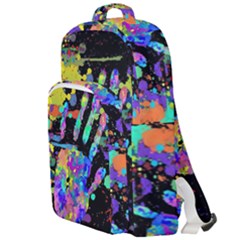 Crazy Multicolored Each Other Running Splashes Hand 1 Double Compartment Backpack by EDDArt