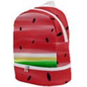 Painted watermelon pattern, fruit themed apparel Zip Bottom Backpack View1