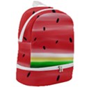 Painted watermelon pattern, fruit themed apparel Zip Bottom Backpack View2