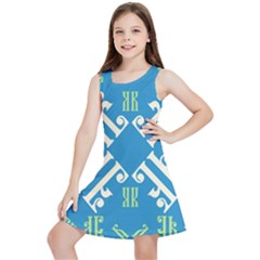 Abstract Pattern Geometric Backgrounds   Kids  Lightweight Sleeveless Dress by Eskimos