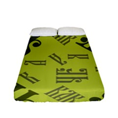 Abstract Pattern Geometric Backgrounds   Fitted Sheet (full/ Double Size) by Eskimos