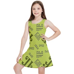 Abstract Pattern Geometric Backgrounds   Kids  Lightweight Sleeveless Dress by Eskimos