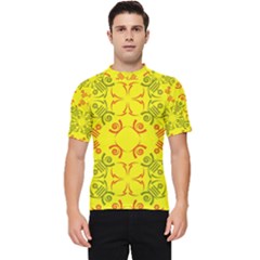 Abstract Pattern Geometric Backgrounds   Men s Short Sleeve Rash Guard by Eskimos