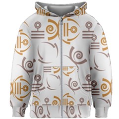 Abstract Pattern Geometric Backgrounds   Kids  Zipper Hoodie Without Drawstring by Eskimos