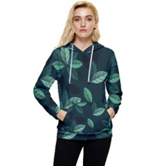 Foliage Women s Lightweight Drawstring Hoodie by HermanTelo