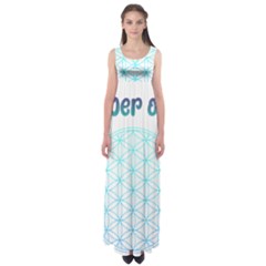 Flower Of Life  Empire Waist Maxi Dress by tony4urban