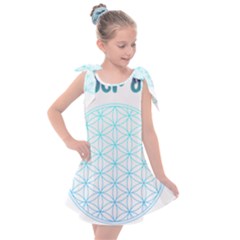 Flower Of Life  Kids  Tie Up Tunic Dress by tony4urban