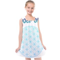 Flower Of Life  Kids  Cross Back Dress by tony4urban