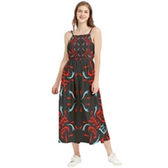 Abstract Pattern Geometric Backgrounds   Boho Sleeveless Summer Dress by Eskimos