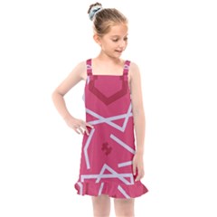 Abstract Pattern Geometric Backgrounds   Kids  Overall Dress by Eskimos