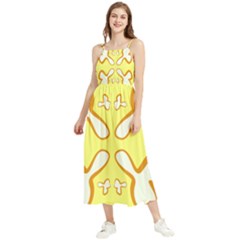 Abstract Pattern Geometric Backgrounds   Boho Sleeveless Summer Dress by Eskimos