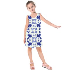 Abstract Pattern Geometric Backgrounds   Kids  Sleeveless Dress by Eskimos