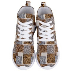 Animal Skin Pattern Women s Lightweight High Top Sneakers by Sparkle