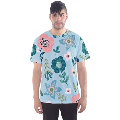 Flower Men s Sport Mesh Tee by zappwaits