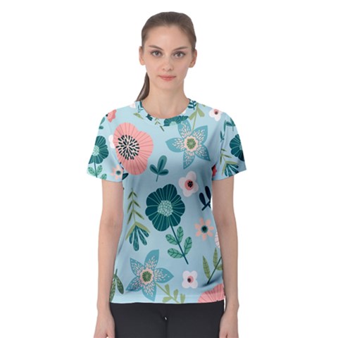 Flower Women s Sport Mesh Tee by zappwaits