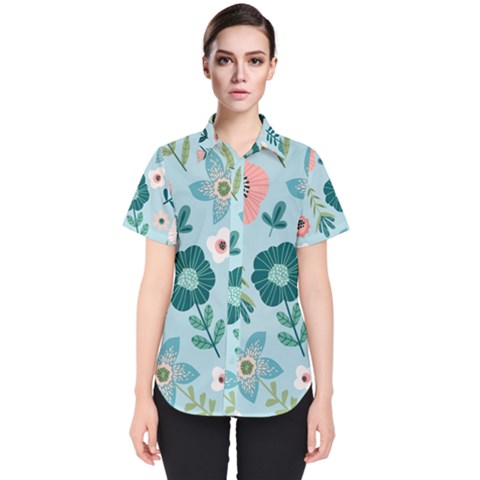 Flower Women s Short Sleeve Shirt by zappwaits