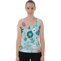 Flower Velvet Tank Top by zappwaits