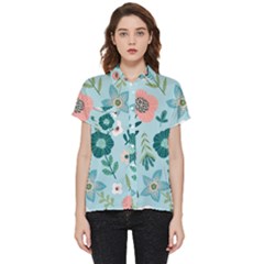 Flower Short Sleeve Pocket Shirt by zappwaits