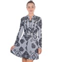 Abstract pattern geometric backgrounds   Long Sleeve Panel Dress View1