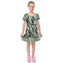 Abstract light games 6 Kids  Short Sleeve Velvet Dress View1