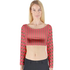 Olimedsalmn Long Sleeve Crop Top by violetheavensky