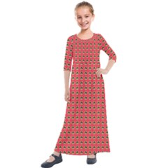 Olimedsalmn Kids  Quarter Sleeve Maxi Dress by violetheavensky