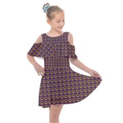 Olimedpurp Kids  Shoulder Cutout Chiffon Dress by violetheavensky