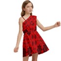 Abstract pattern geometric backgrounds   Kids  One Shoulder Party Dress View2