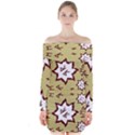 Abstract pattern geometric backgrounds   Long Sleeve Off Shoulder Dress View1