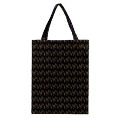 Fern Pattern 2 Black Classic Tote Bag by violetheavensky