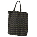 Fern Pattern 2 Black Giant Grocery Tote View1