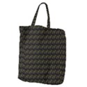 Fern Pattern 2 Black Giant Grocery Tote View2