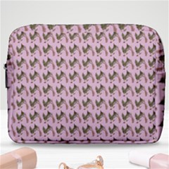 Fern Pattern 2 Pink Make Up Pouch (large) by violetheavensky